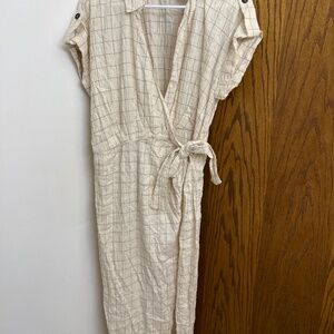 Zara linen midi dress